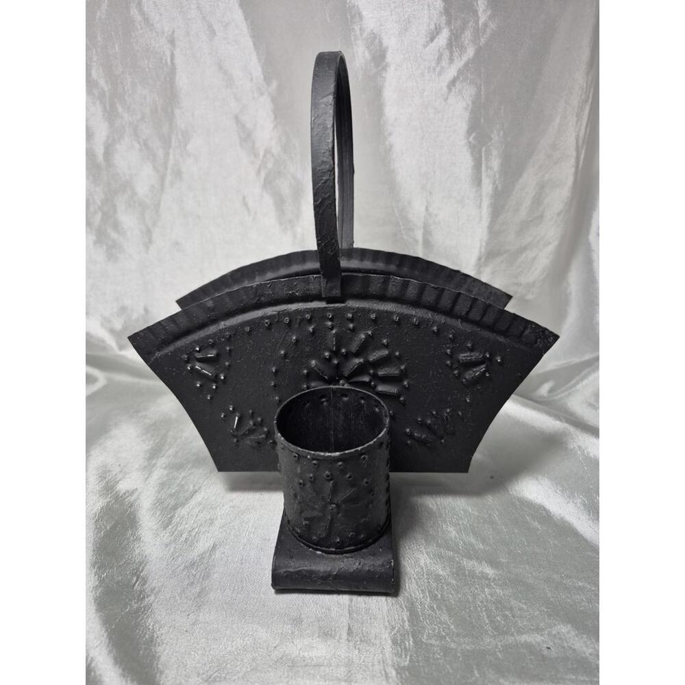 Tin Punch Napkin And Shaker Holder Antique Style - Picture 14 of 16